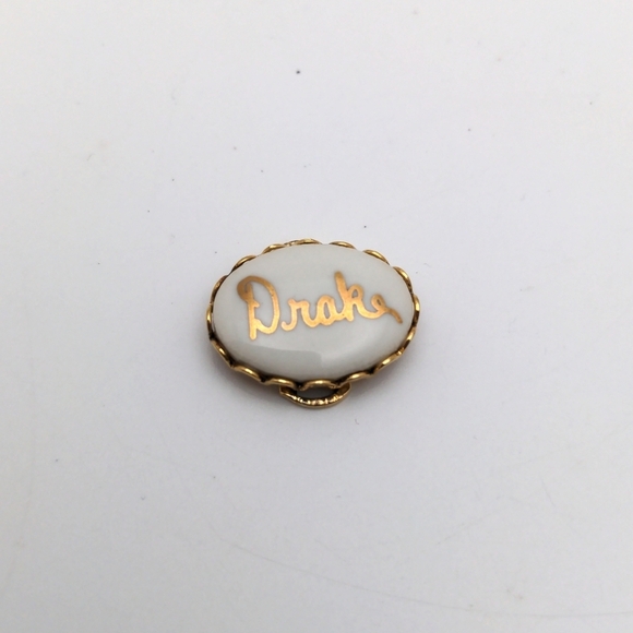 Jewelry - Custom Name 'Drake' Ceramic Bead in Gold